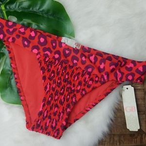 Gianni Bini Red Leopard Bikini Bottoms